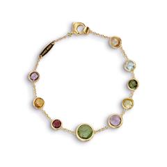Marco Bicego 18 Karat  Yellow Gold  Jaipur Mixed  Gemstone Bracelet 7.25 Inch
