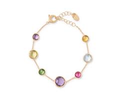 Marco Bicego Jaipur Color 18K Yellow Gold Gemstone Bracelet
7 