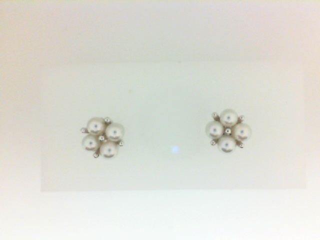 Mikimoto Yellow 18 Karat Stud Earrings With 8=3.25Mm Akoyas
