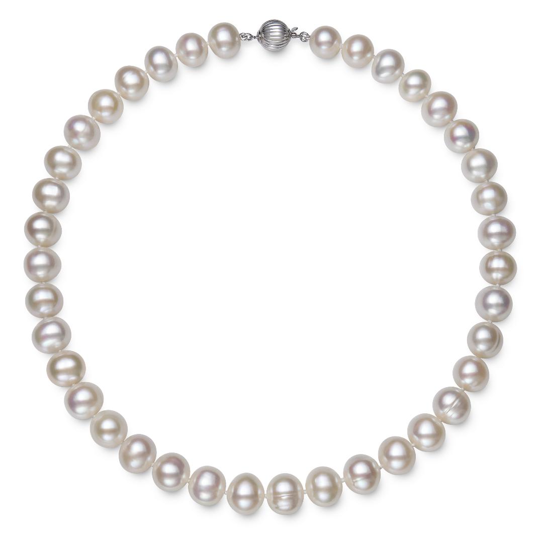FRESHWATER PEARLS  11.00X12.00Mm WITH STERLING CLASP  18 INCHES