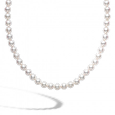 Mikimoto 18 Karat White Gold 18 Inch 7.5 Mm X 8.0 Mm  A Quality Akoya Pearl Necklace
