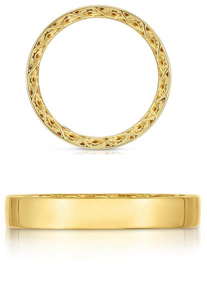 Roberto Coin:18 Karat Yellow Gold Symphony Golden Gate Ring 
Ring Size: 6.5