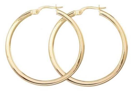 Roberto Coin: 18 Karat Yellow Gold Earrings Medium Perfect Hoop
Diameter: 35mm