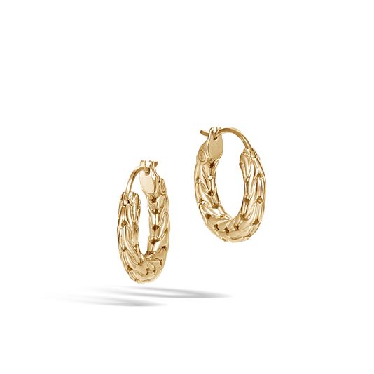 John Hardy: 18 Karatellow Gold Small 10mm Hoop Earrings