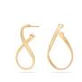 Marco Bicego Marrakech 18K Yellow Gold Twisted Irregular Small Hoops