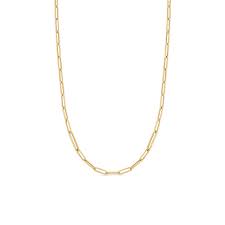 Roberto Coin 18 Karat Yellow Gold Paperclip And Round Link 22