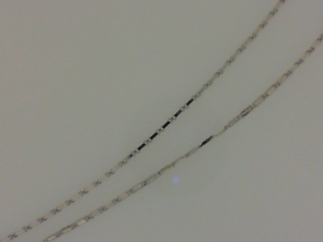 14 Karat White Gold Luminchia Link Chain  20