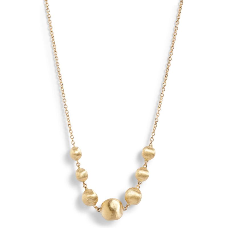 Marco Bicego: 18 Karat Yellow Gold  Africa Gold Necklace 
Length: 16-18
