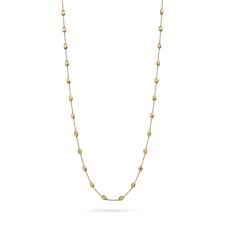 Marco Bicego: 18 Karat Yellow Gold Siviglia Station Necklace
Length: 39.25