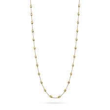 Marco Bicego: 18 Karat Yellow Gold Siviglia Station Necklace
Length: 39.25