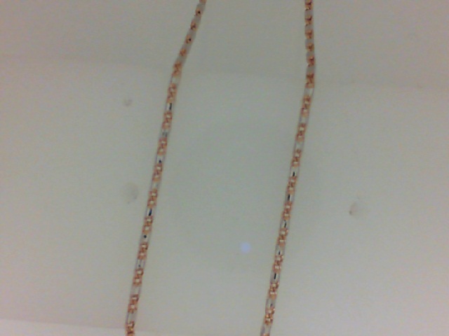 14 Karat Chain Rose/White Gold Raso Chain 16