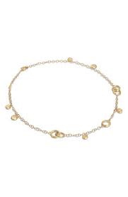 Marco Bicego Jaipur Gold 18K Yellow Gold Link & Charm Necklace  
18 Inch