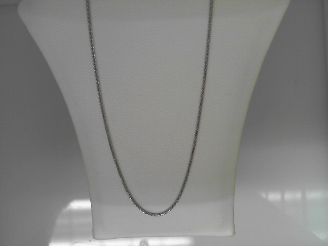 14 Karat White Gold Spiga Chain 16