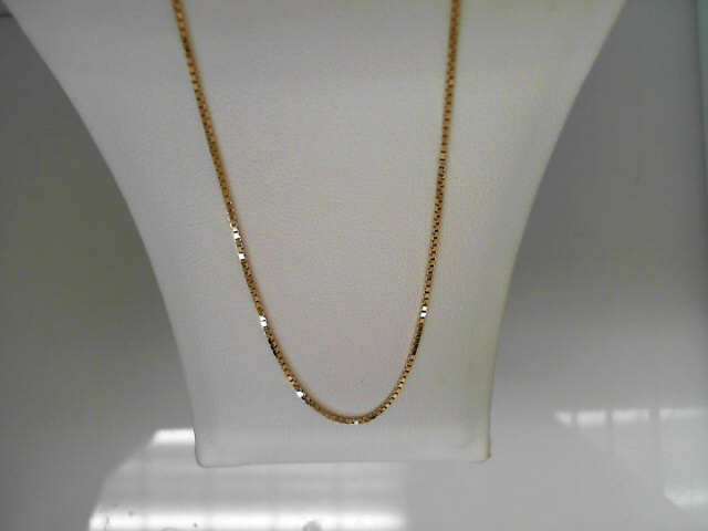 14 Karat Yellow Gold Box Chain 16