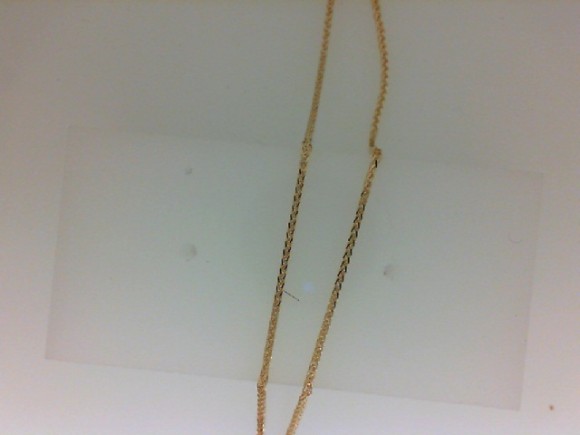 14 Karat Yellow Gold Spiga Chain  18Inches