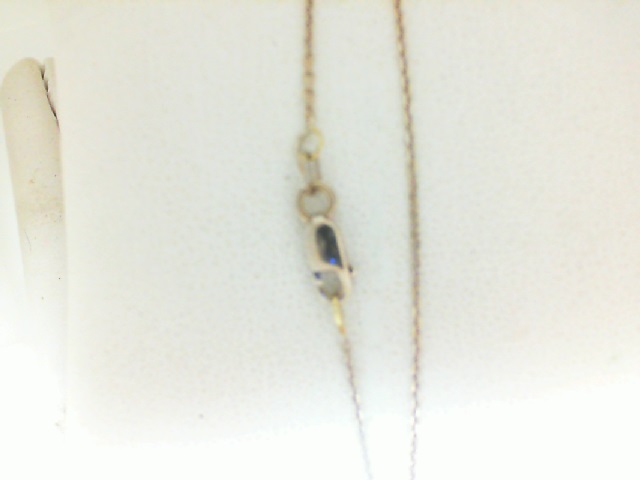 White 14 Karat cable link 16 inch Chain