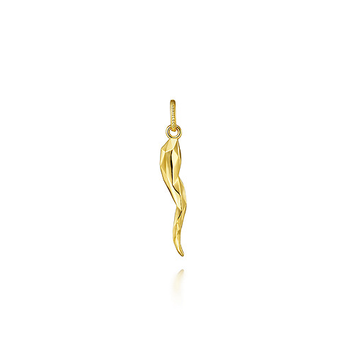 Gabriel & Co 14K Yellow Gold Italian Horn Pendant