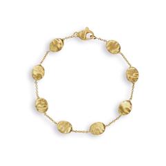 Marco Bicego: 18 Karat Yellow Gold  Siviglia Station Bracelet
Length: 7.5
