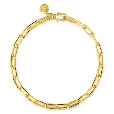 Gabriel & Co 14 Karat Yellow Gold Open Link Bracelet 8 Inch