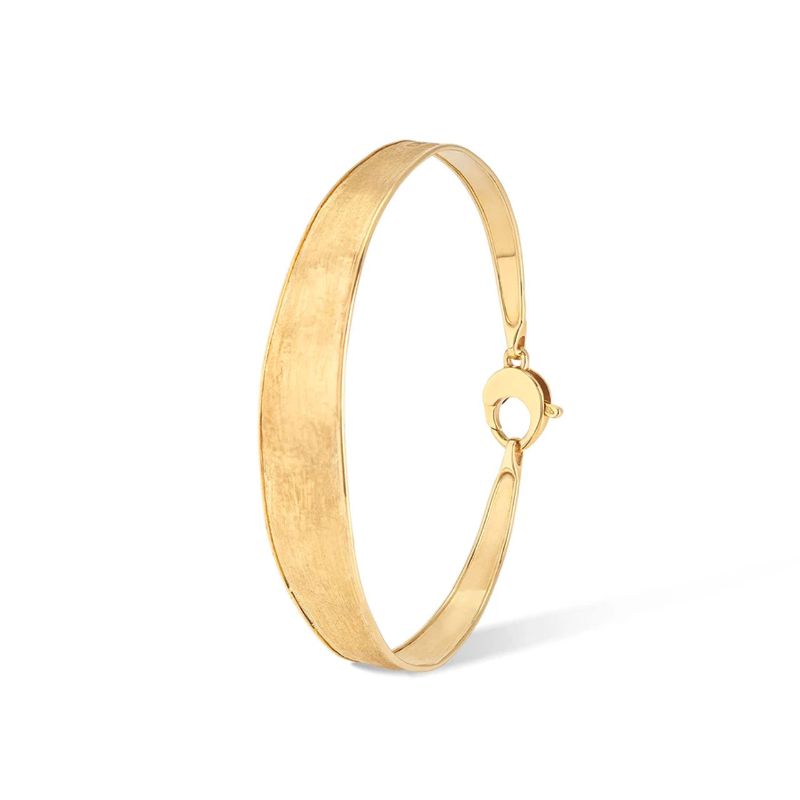 Marco Bicego Thin Lunaria Bangle 18 Karat Yellow Gold