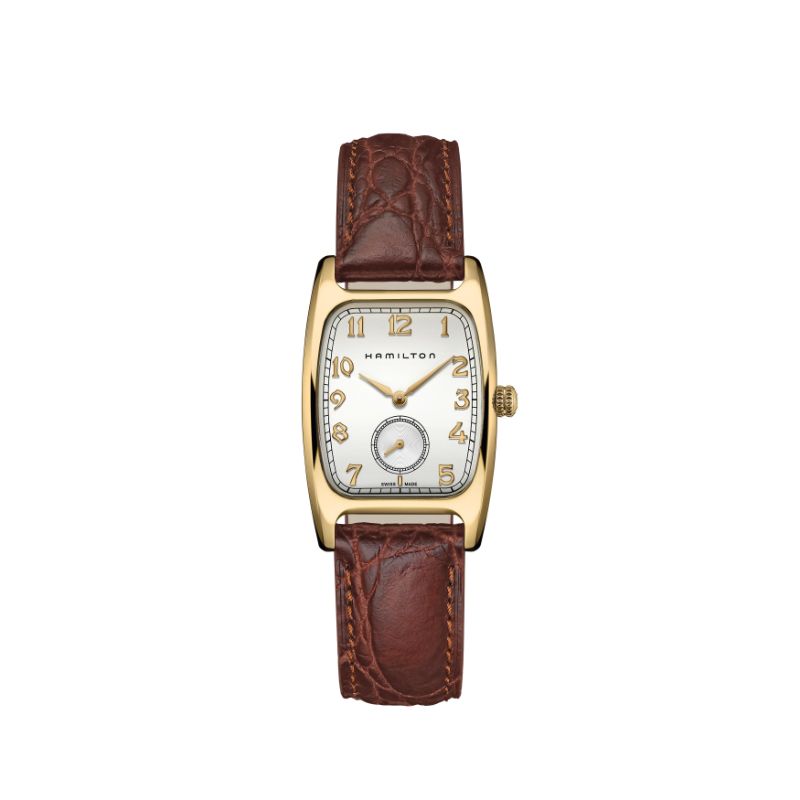 Hamilton: PVD Yellow Coating Over Stainless Steel 27mm x 31.6mm Quartz Boulton Watch