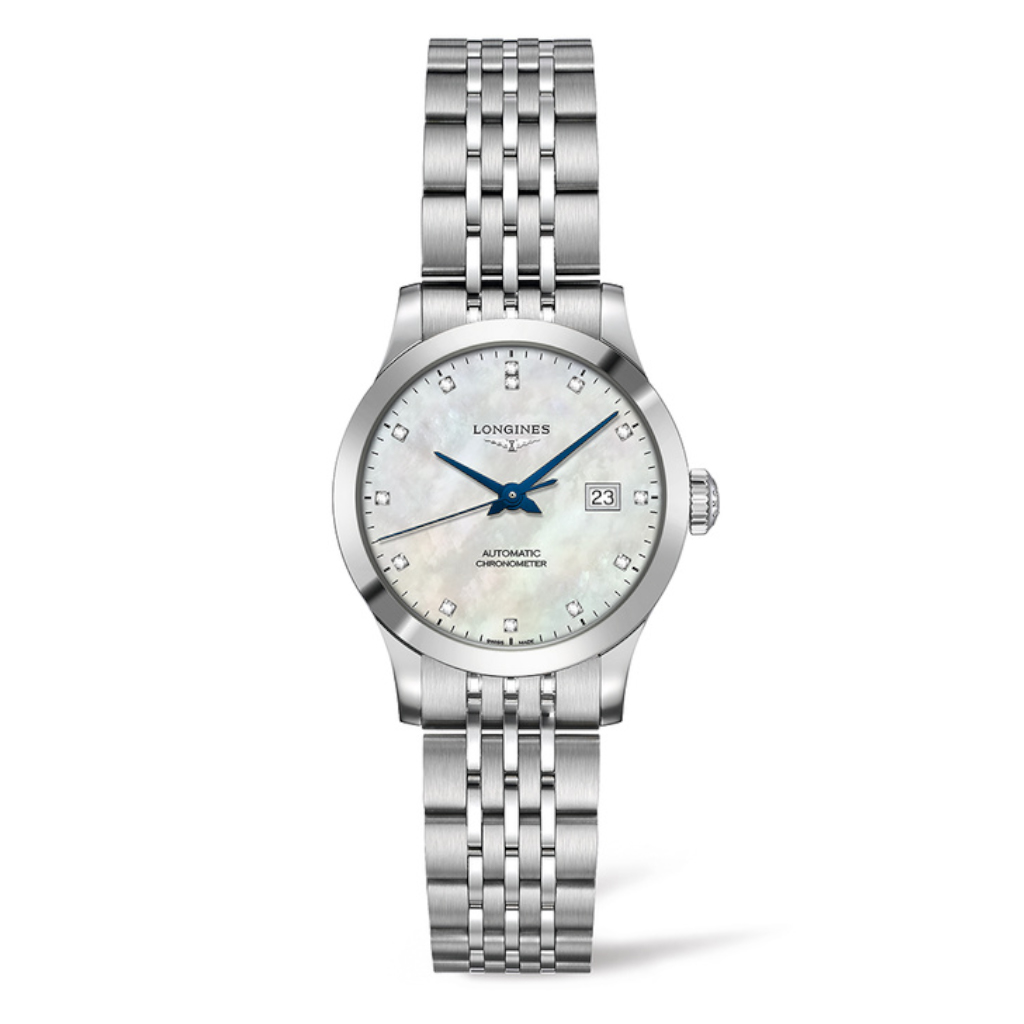 Longines Stainless Steel 30mm Record Automatic COSC Certified Chronometer Watch(L23214876)