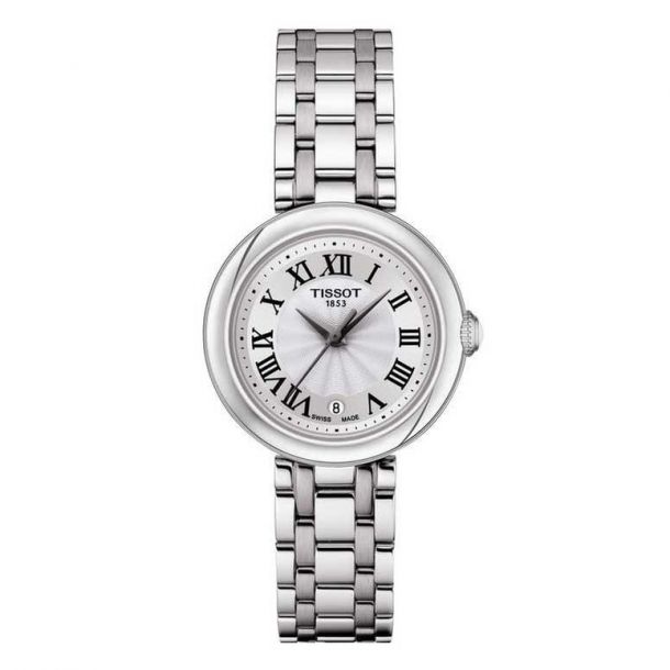 Tissot Bellissima Small Lady Stainless Steel Quartz Watch
Case Size: 26mm Diameter, 6.85mm thickness