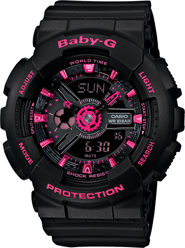 Casio G-Shock Watch
Name: Baby-G Neon Street
Name Of Bracelet: Blk/Resin
Clasp: Buckle
Dial Color: Blk/Pink