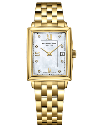 Raymond Weil Toccata 22.6 x 28.1 mm Gold Diamond Quartz Watch