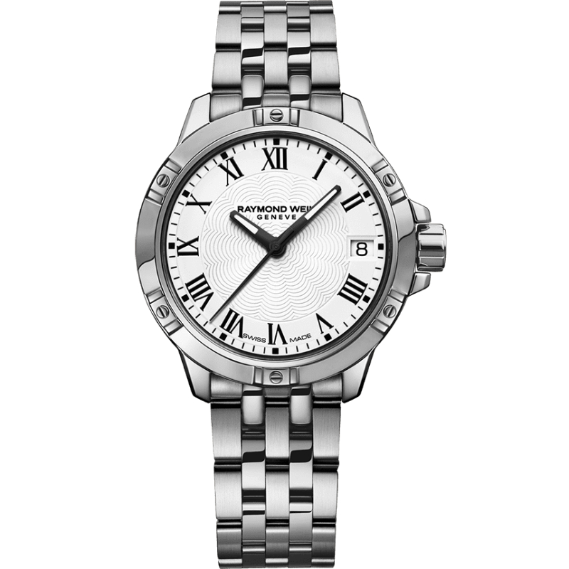 Raymond Weil Stainless Steel Tango Quartz Watch With White Dial