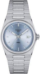 Tissot Stainless Steel Prx Light Blue Dial 35 Mm  Quartz Watch