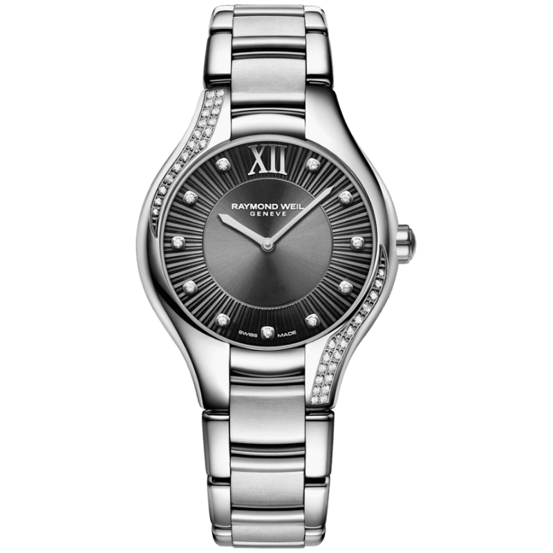 Raymond Weil Noemia Ladies Quartz Grey Dial 47 Diamonds Watch, 32mm (5132-S1S-60181)
Grey dial, Stainless steel, 32 mm