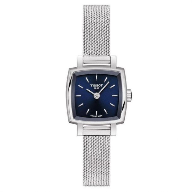 Tissot: Stainless Steel 20mm  Lovely Lady Quartz Watch
With Blue Dial