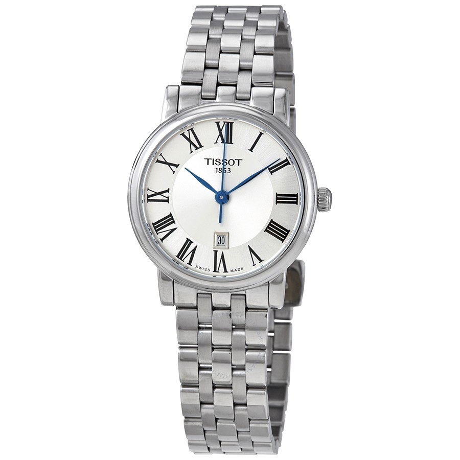 Tissot: Stainless Steel Quartz Carson 30 Mm Watch