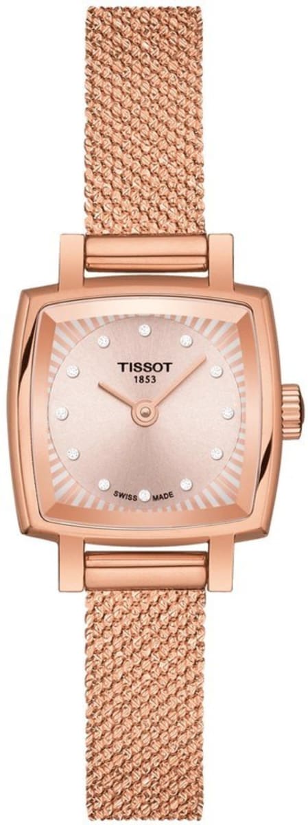Tissot Lovely Square Rold Gold Pvd Quartz Watch