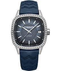 Raymond Weil Freelancer Ladies Automatic Blue Dial Leather Watch, 34.5 x 34.5 mm
Blue Leather Strap, Gradient Blue Dial, Laboratory Grown Diamonds