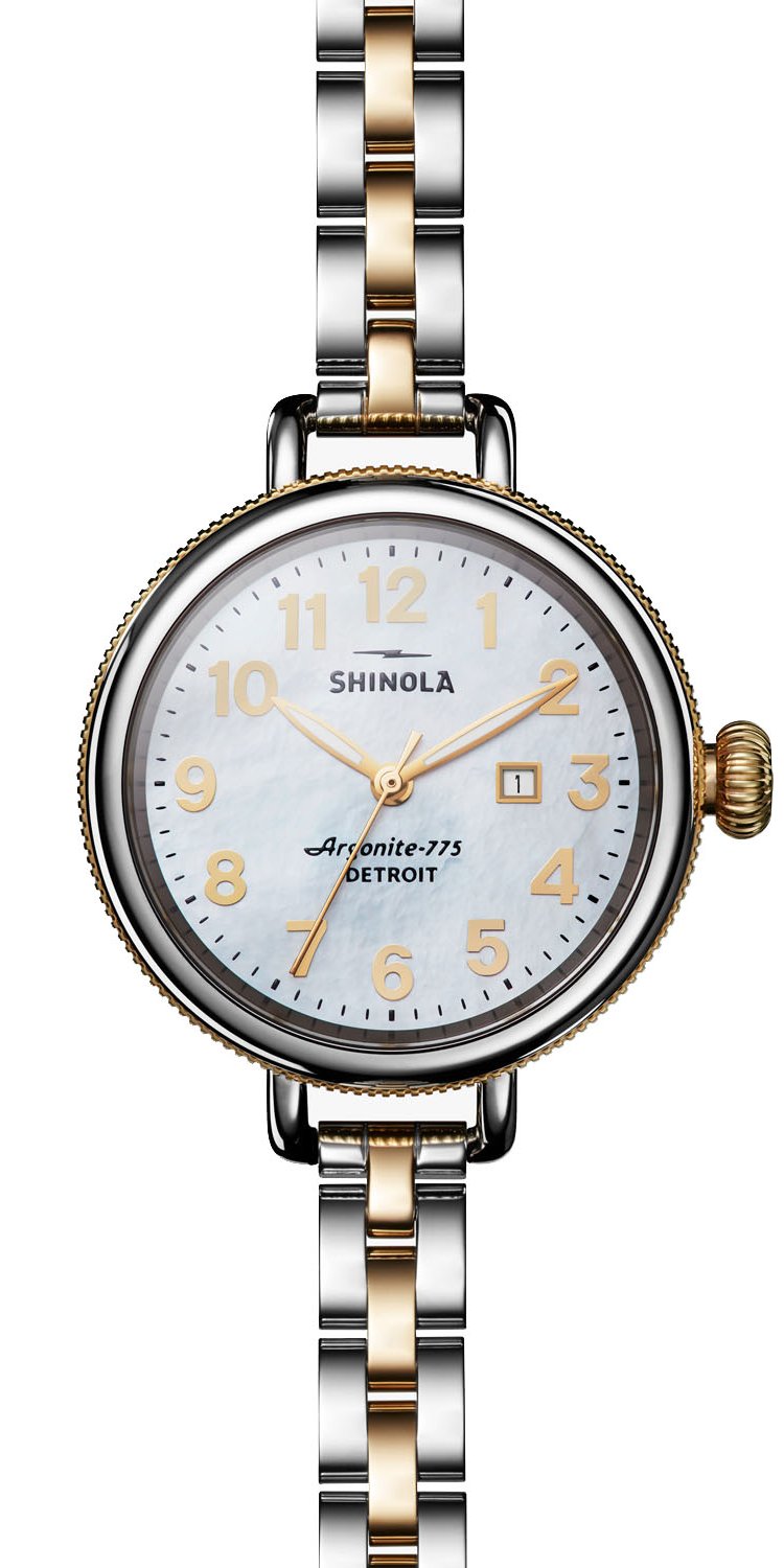 SHINOLA THE BIRDY 34MM (0120077932)
Quartz, Stainless Steel w/Gold PVD, Mother of Pearl