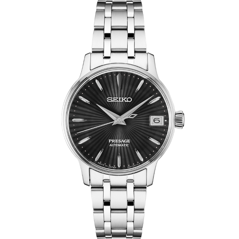 Seiko: Staimless Steel Cocktail Time Automatic Watch