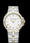 Raymond Weil: Stainless Steel And Yellow PVD Plating Parsifal Swiss Quartz Watch
With White Dial