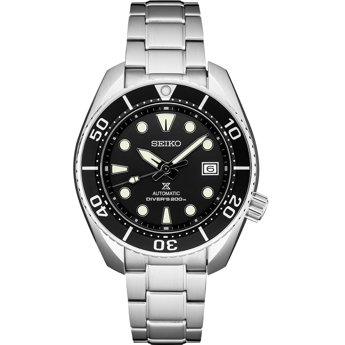 Seiko Prospex Diver's 200m Stainless Steel Automatic Watch
Clasp: Deployment
Dial Color: Black
Bezel: Black
Mm: 45