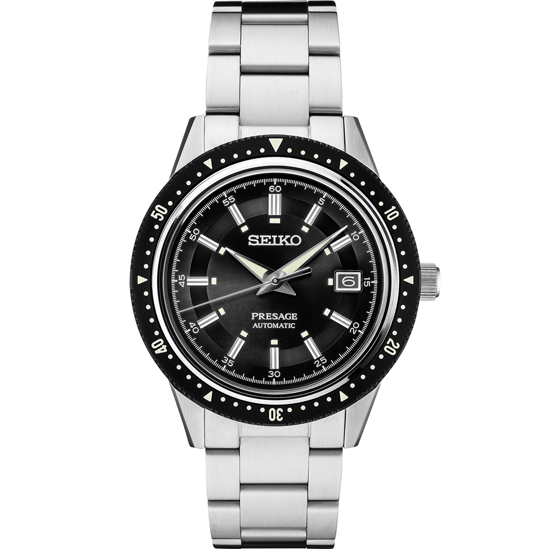 Seiko Presage Stainless Limited Edition Steel Automatic With Manual Winding  Capacity Watch Clasp: Tri-Fold Push Button Release Clasp Dial Color: Black  Silver Indexes Sapphire Crystal With Anti-Reflective Coating On Inner  Surface Bezel: