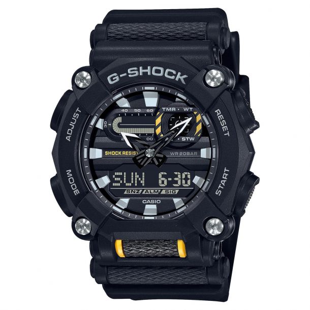 Casio G-Shock Analog-Digital Black Resin Watch (GA900-1A)
