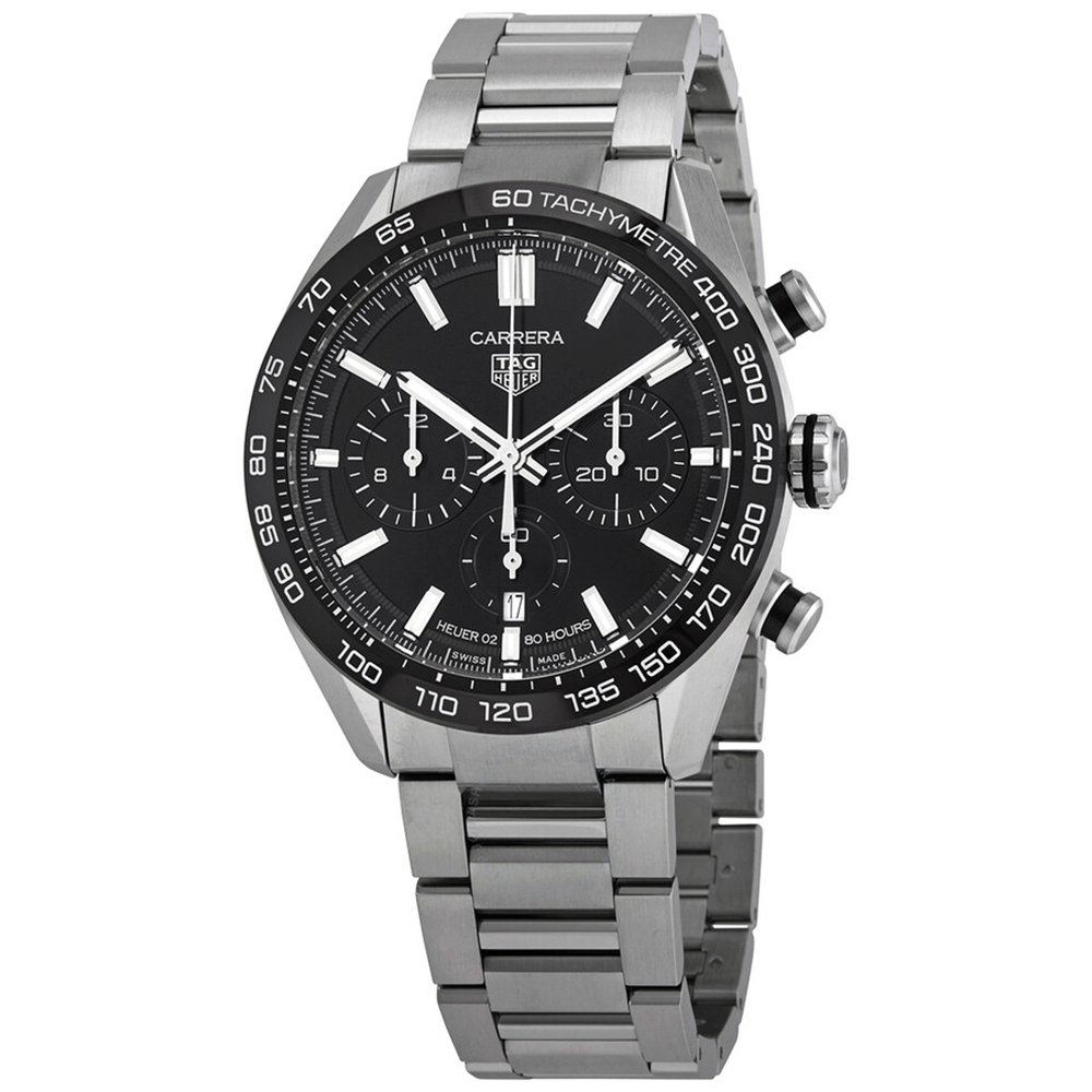 TAG Heuer CARRERA Automatic Chronograph 44mm Watch (CBN2A1B.BA0643)