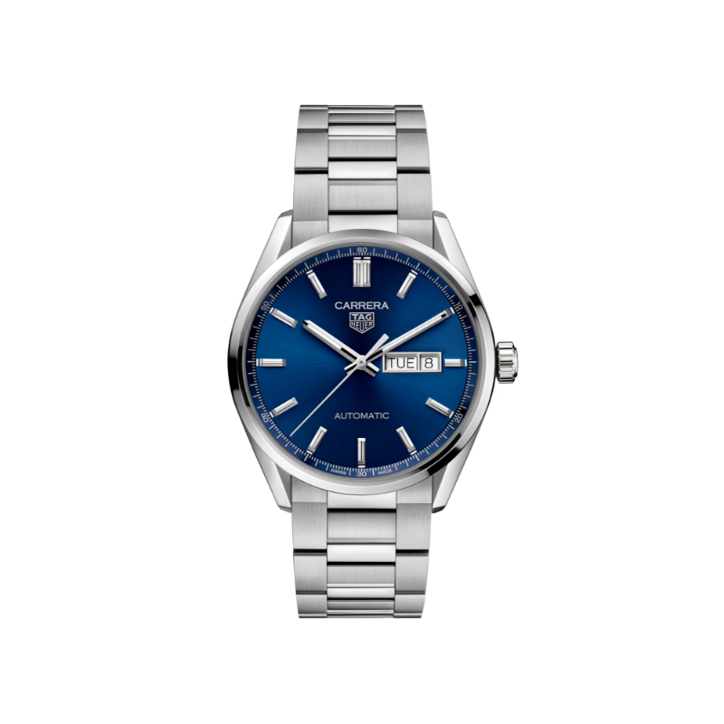TAG Heuer CARRERA Calibre 5 Automatic Day-Date Blue Dial 41mm Watch(WBN2012.BA0640)