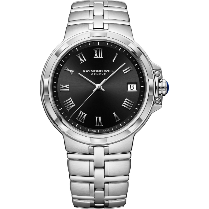 Stainless Steel Quartz Watch Name: Parsifal
Clasp: Deployment Buckle
Finish: Brushed & Polished
Dial Color: Black
MM: 41