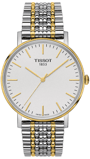Tissot Two Tone Everytime Quartz White Dial Watch 38 mm