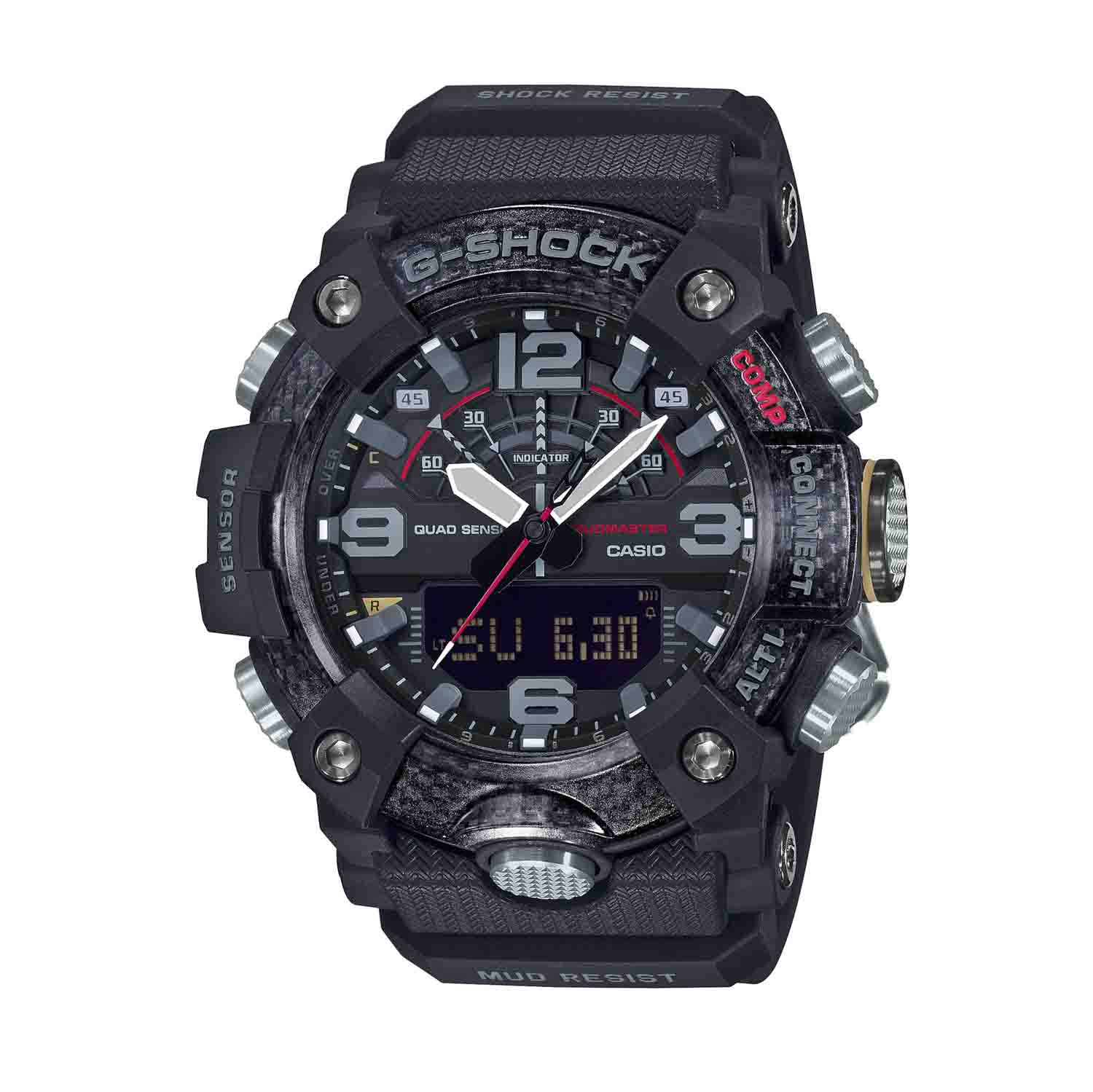 Casio G-Mudmaster Black Carbon Black Dial G Series Watch