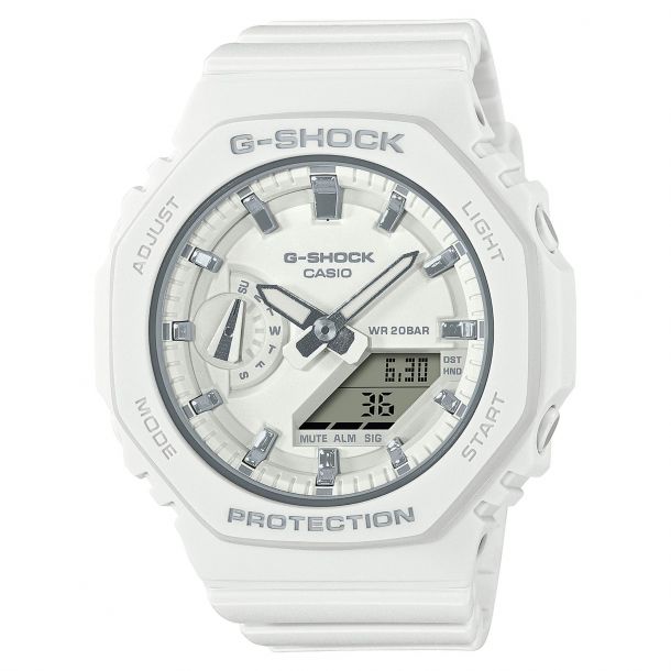 Casio G-Shock S Series White Resin Strap Watch( GMAS2100-7A)