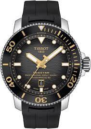 Tissot T-Sport Seastar 2000 Professional Powermatic 80 Certified Diver Black Rubber Strap Watch(T1206071744101)
46mm 316L stainless steel case with an exhibition case back with sapphire crystal