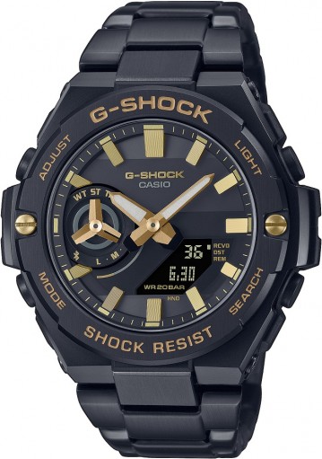 G- Steel Gst-B500 Series G Shock Watch With Resin And Stainless Steel
